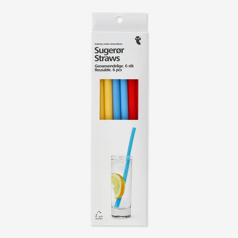 Reusable straws. 6 pcs