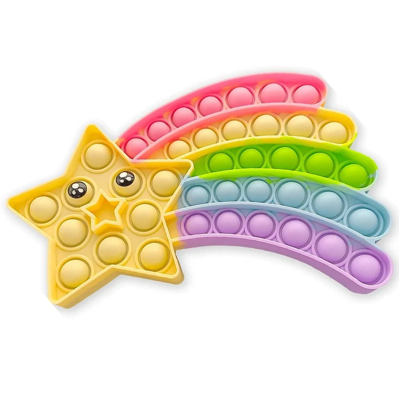 Kawaii Animal Fidget Toys for Kids - Stress Relief Bubble Toy