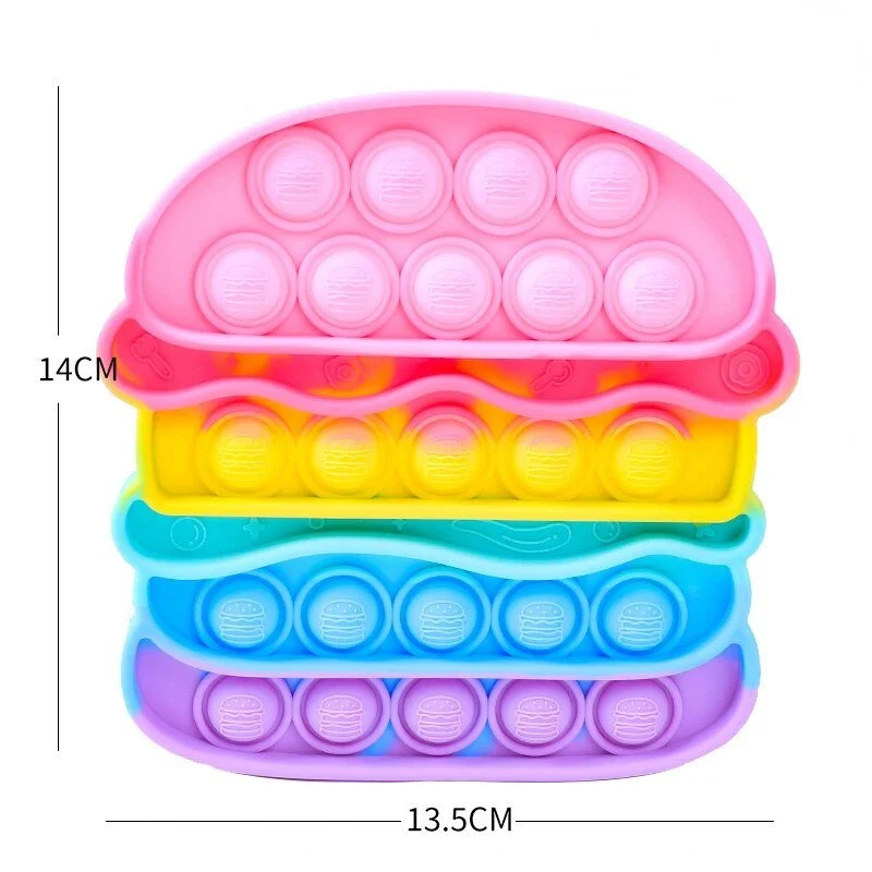 Kawaii Animal Fidget Toys for Kids - Stress Relief Bubble Toy