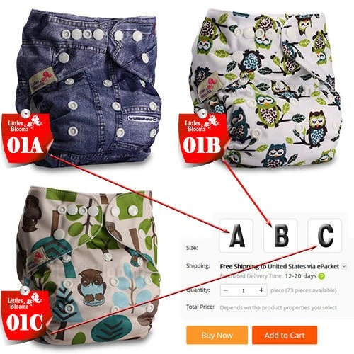 Baby Washable Reusable Cloth Pocket Nappy Diaper