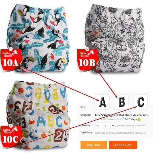 Baby Washable Reusable Cloth Pocket Nappy Diaper