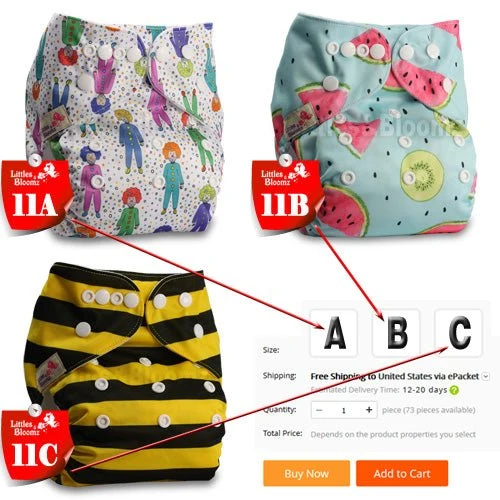 Baby Washable Reusable Cloth Pocket Nappy Diaper