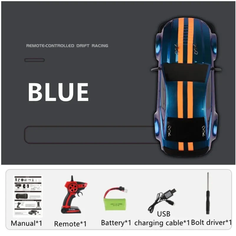 High-Speed 4WD RC Drift Car, 1:14 Scale, 30KM/H, 2.4G Remote