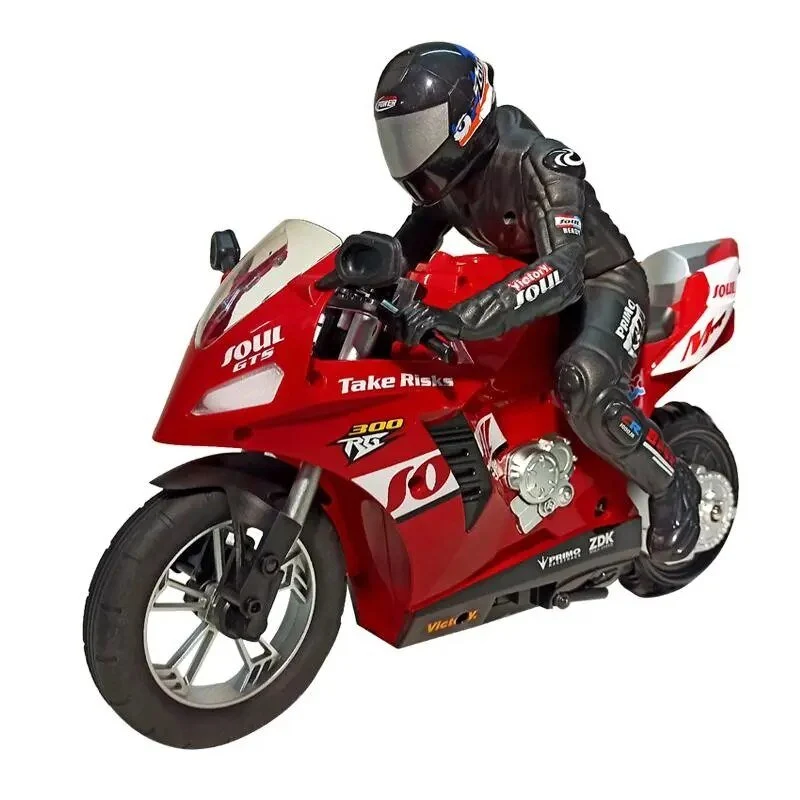 HC-802 Mini 1:6 RC Motorcycle, Self-Balanced Stunt Car for Kids