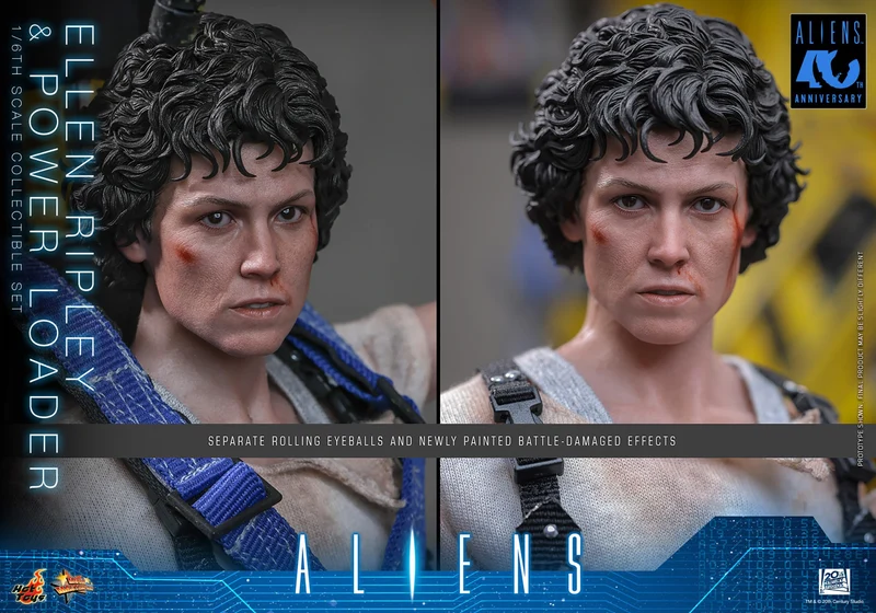 Hot Toys Movie Masterpiece Series: Alien - Ellen Ripley y Cargador de Potencia Escala 1/6