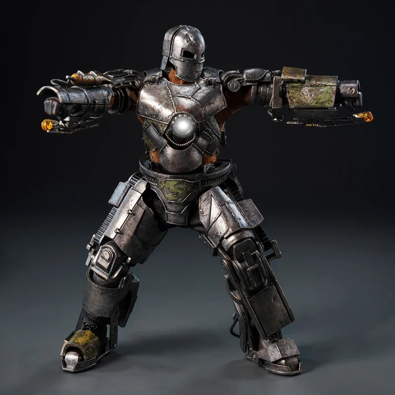 Threezero Dlx Series: Marvel Studios The Infinity Saga - Iron Man Mark 1 6.8 Pulgadas