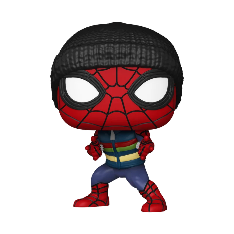 Funko Pop Marvel: Spider-Man Brand New Day - Spider Man Traje de invierno Exclusivo
