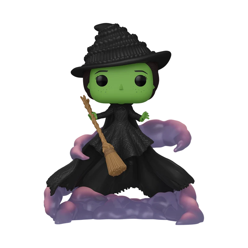 Funko Pop Deluxe: Wicked - Elphaba volando con escoba
