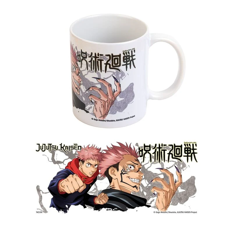 Taza Yuji y Sukuna - Jujutsu Kaisen 350ml