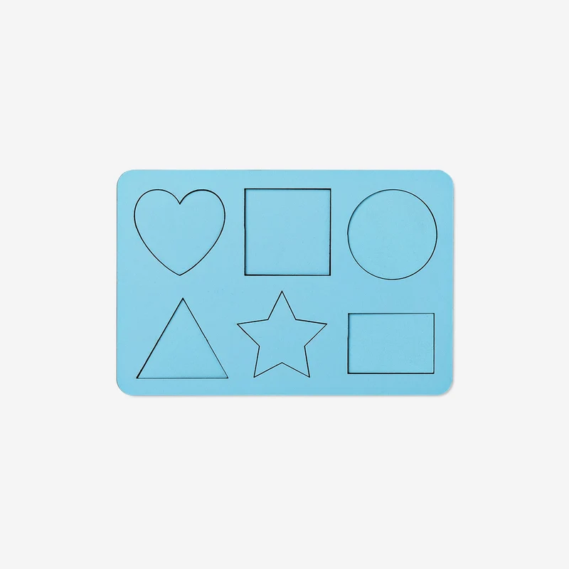Drawing stencil with assorted shapes - 6 pcs