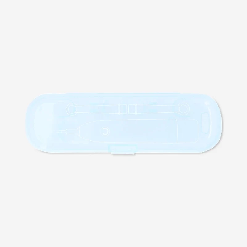 Blue travel case for electric toothbrush