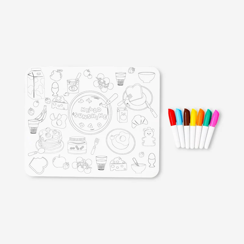 DIY placemat with markers - 30x25 cm