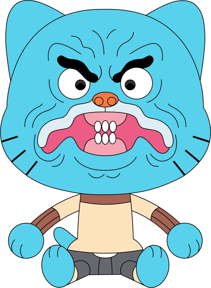 Youtooz Plush: El Increible Mundo de Gumball - Grumpy Gumball Peluche 9 Pulgadas