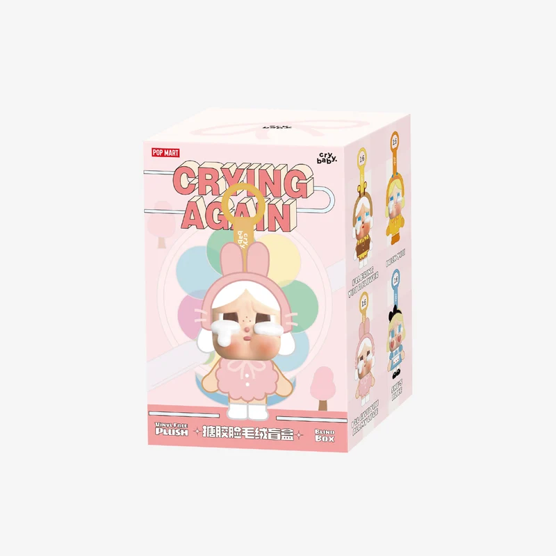 POP MART: CRYBABY - Crying Again Series - Vinyl Face Plush Blind Box