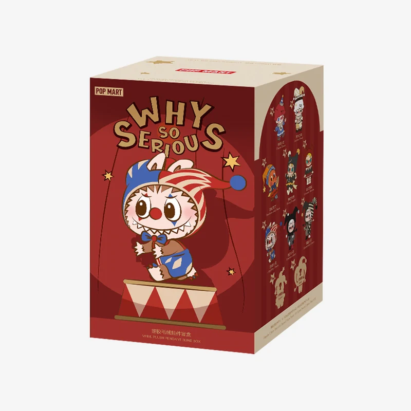 POP MART: Labubu The Monsters Why So Serious Series Vinyl Plush Pendant
