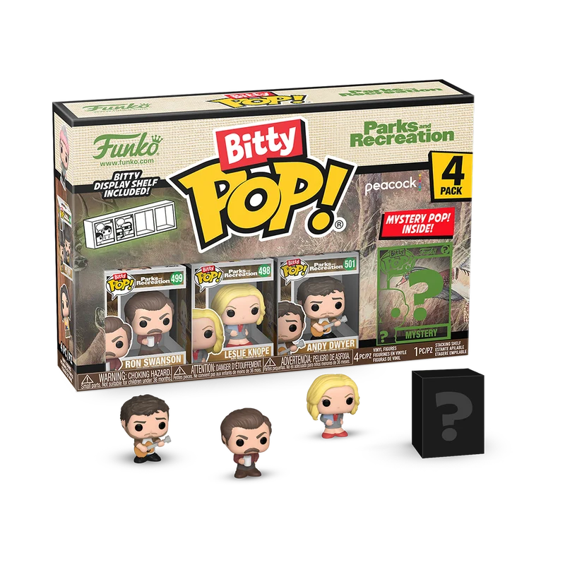 Funko Bitty Pop: Parks And Recreation - Ron 4 Pack