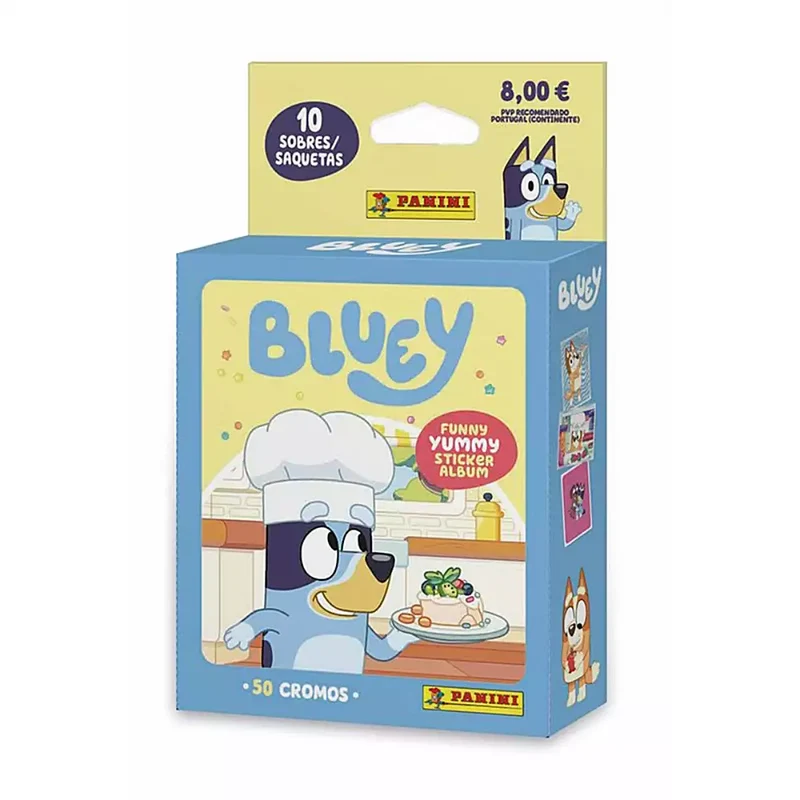 Ecoblíster Bluey 3 Funny Yummy 10 Sobres Panini