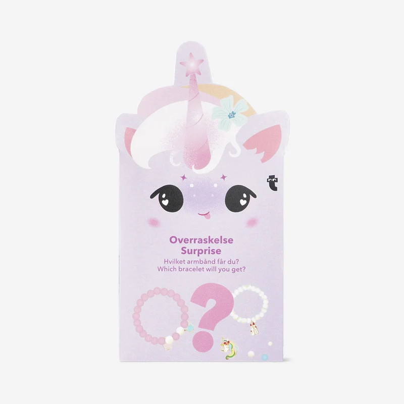 Surprise unicorn box with bead chain and charm