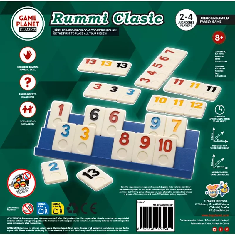 Rummi Classic en Caja de Metal Game Planet