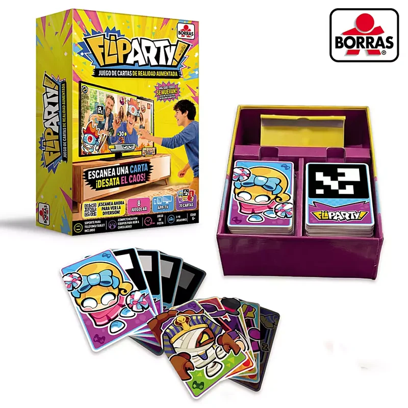 Fliparty Juego de Cartas con Realidad Aumentada y 8 Minijuegos