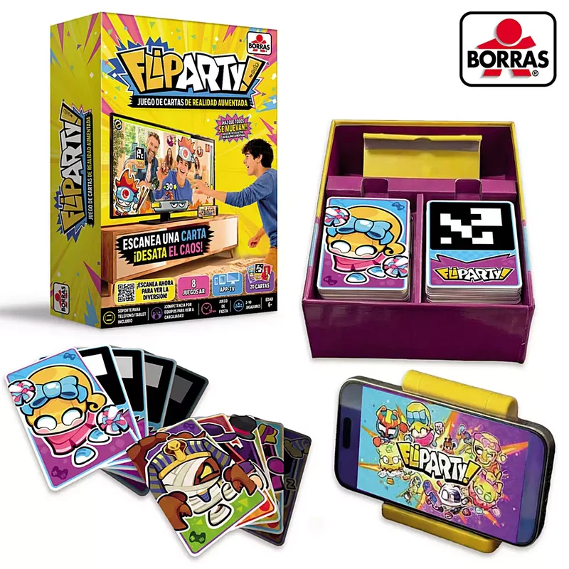Fliparty Juego de Cartas con Realidad Aumentada y 8 Minijuegos