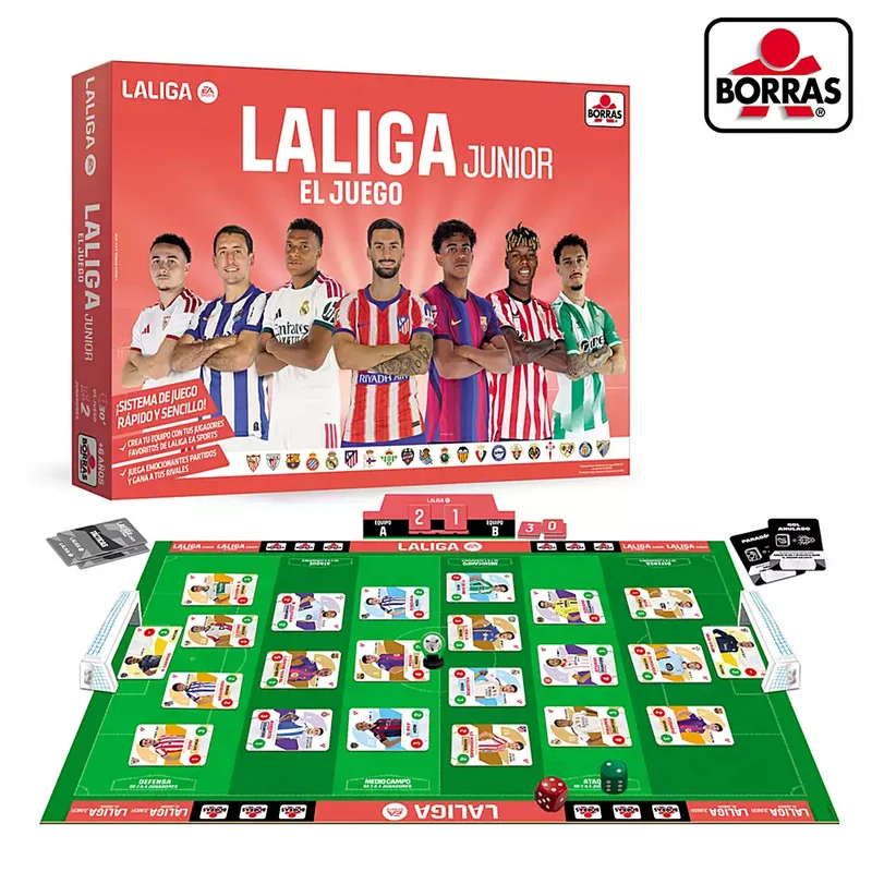 LaLiga Junior 2026-2027 Juego de Mesa de Fútbol y Estrategia