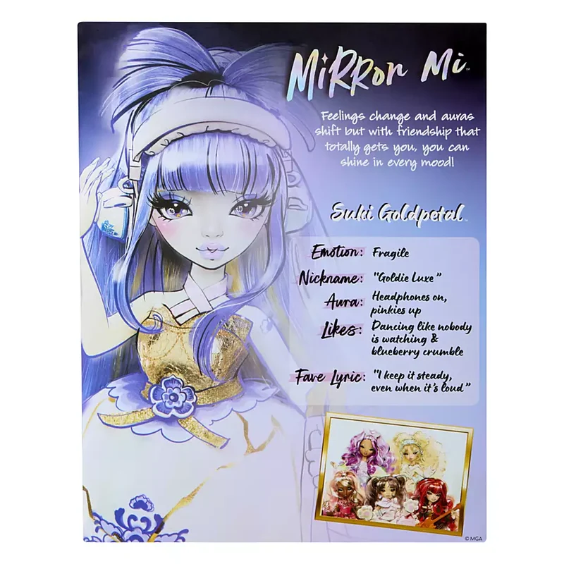 MirrorMi Academy Muñeca Fashion Suki Goldpetal Fragile de 26,5 cm