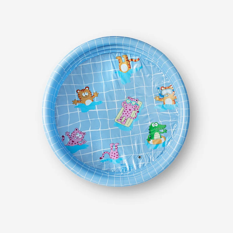 Blue inflatable paddling pool - 110 cm