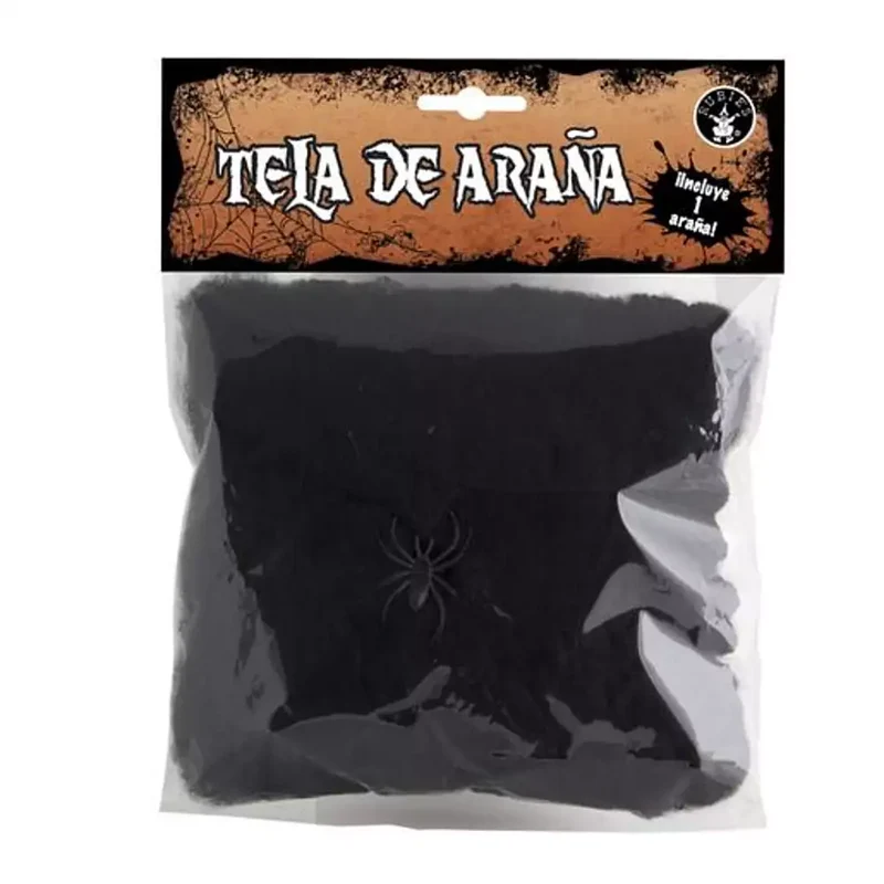Mini Telaraña Negra Halloween Rubie´s