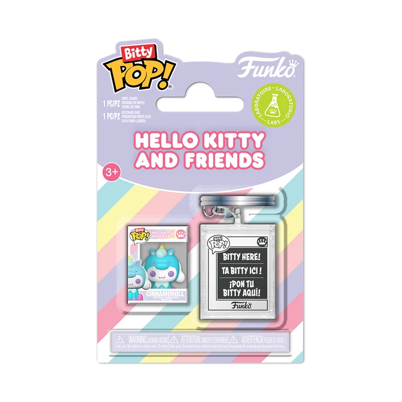 Funko Bitty pop & Accessory: Sanrio - Cinnamoroll con llavero