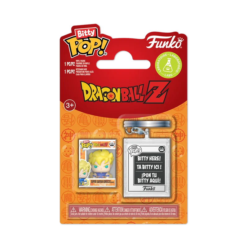 Funko Bitty pop & Accessory: Dragon ball Z - Guko Super Saiyajin con llavero