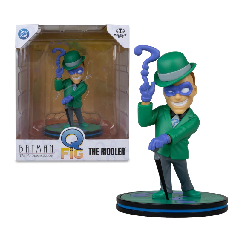 Mcfarlane Qmx Q Fig Deluxe: Dc Comics - Riddler con Signo de interrogacion