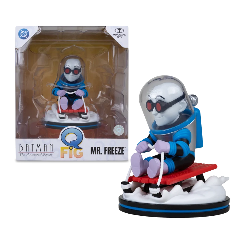 Mcfarlane Qmx Q Fig Deluxe: Dc Comics - Mr Freeze en Trineo