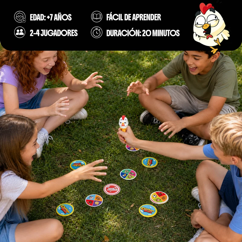 Chicken Ball - Juego de mesa - FALOMIR - 2-4 jugadores - 7+ años - 20 min