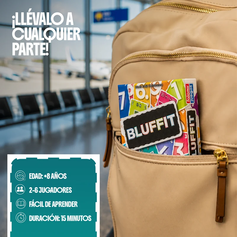 Bluffit - Juego de mesa - FALOMIR - 2-6 jugadores - 8+ años - 15 min