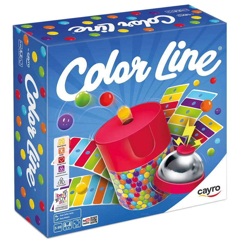Color Line - Juego de mesa - Cayro - 2-4 jugadores - 5+ años - 15 min