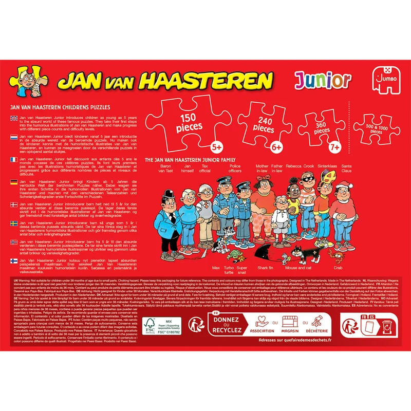 Jan van Haasteren Junior 24 - Water Fight (240 pieces)