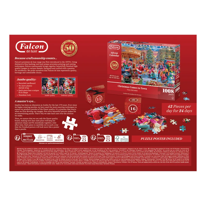 Falcon Advent Calendar - Christmas Comes to Town (1008 pieces)