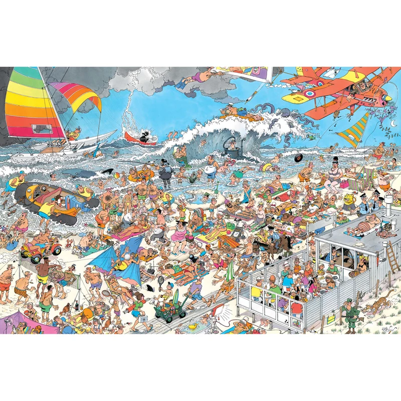 Jan van Haasteren - At the Beach (1500 pieces)