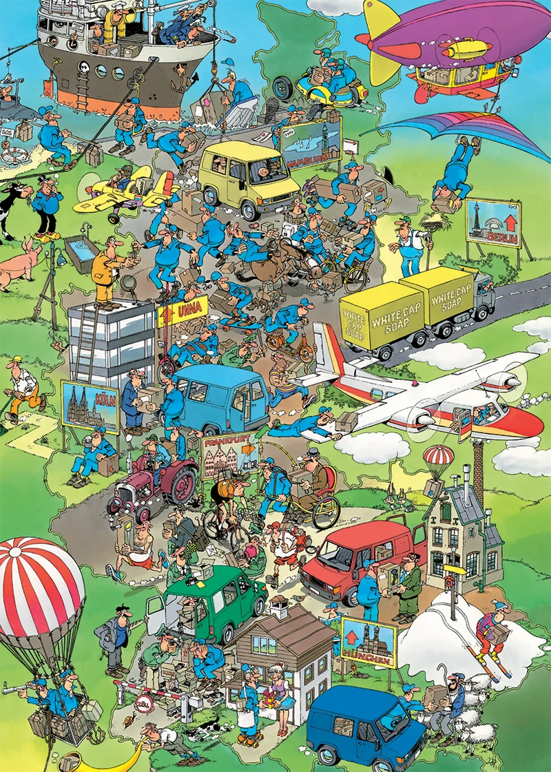 Jan van Haasteren Oldtimer - Parcel Panic (1000 pieces)