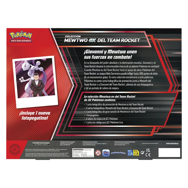 Blister Cartas Mewtwo Ex del Team Rocket - Pokémon TCG (ES)