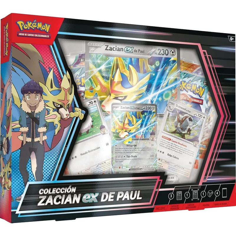 Blister Cartas Zacian Ex de Paul - Pokémon TCG (ES)