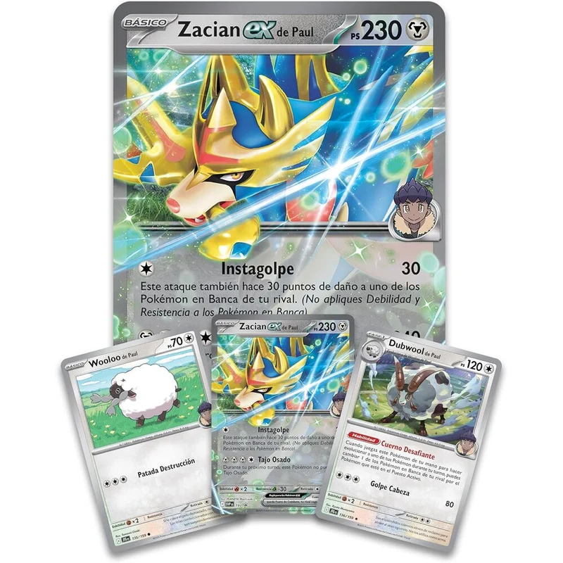 Blister Cartas Zacian Ex de Paul - Pokémon TCG (ES)