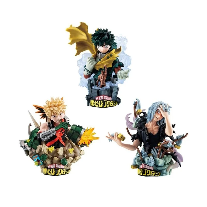 Set 3 Figuras - My Hero Academi Petitrama EX Series 9cm