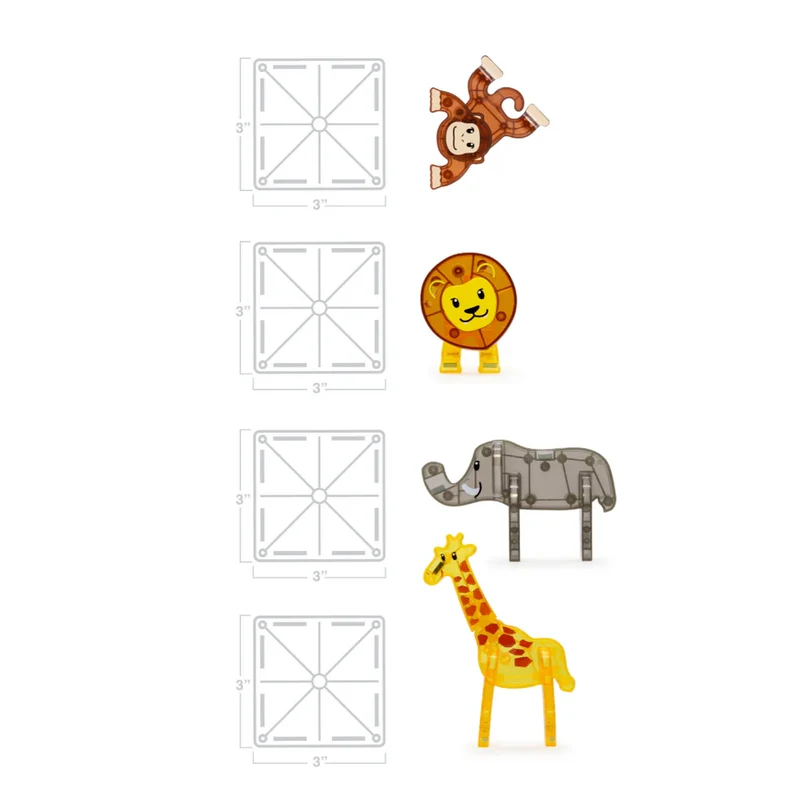 Magna-T Safari Animals Set 25 piezas