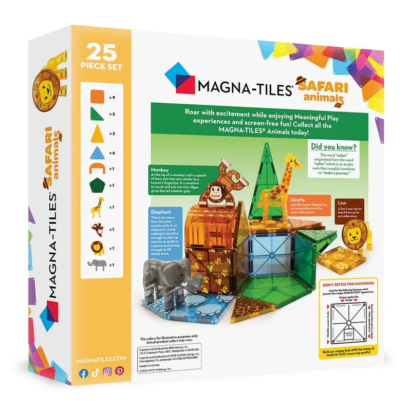 Magna-T Safari Animals Set 25 piezas