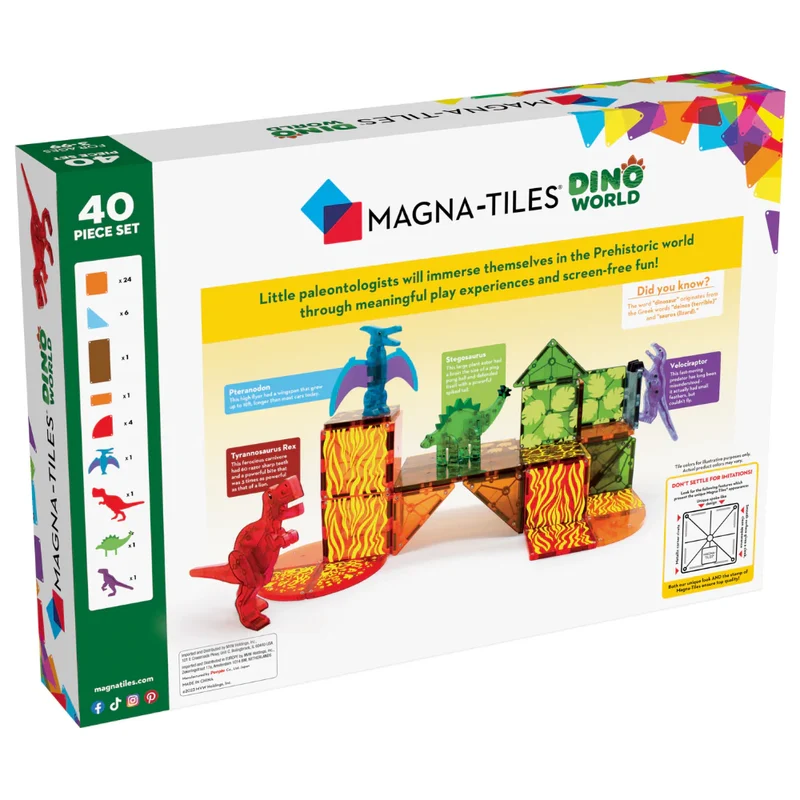 Magna-T Dino World Set 40 piezas