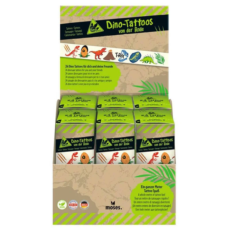 Rollo de calcomanías Dino Moses