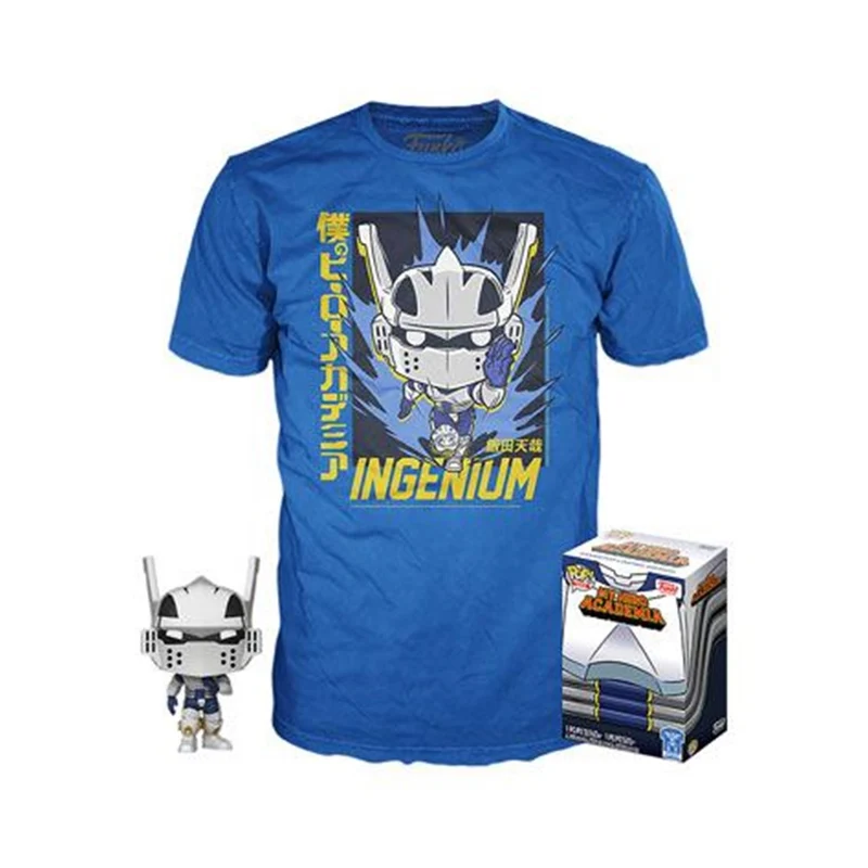Set Funko Pop y Camiseta Ingenium - My Hero Academia