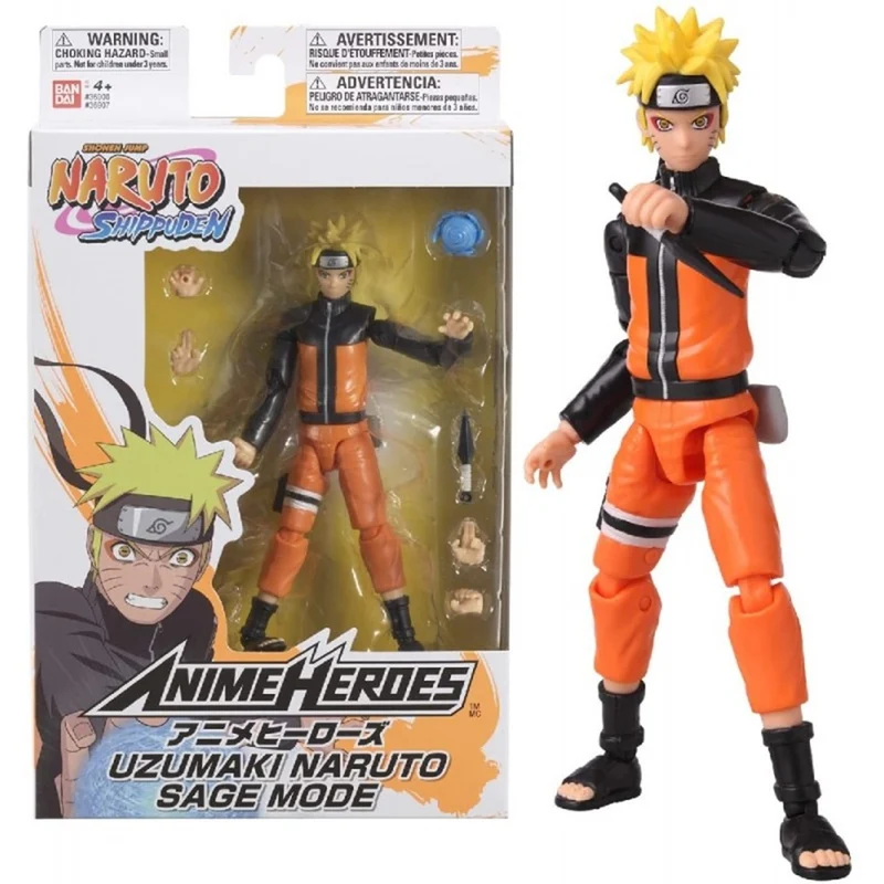 Figura Articulada Naruto Uzumaki Sage Mode - Naruto Shippuden